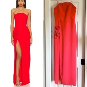 Amanda Uprichard Red Wolfe Gown